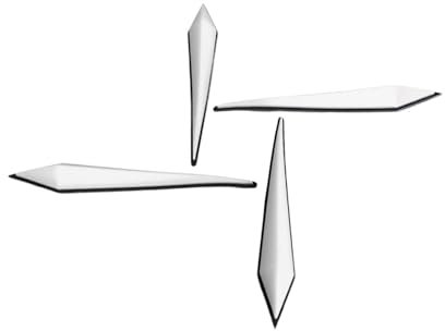 Dickly 4X Snowboard Stomp Pads, Snowboard Aufkleber, Tragbares Snowboard Grip Pad, Snowboard Traction Stomp Pad zum Snowboarden, Weiß