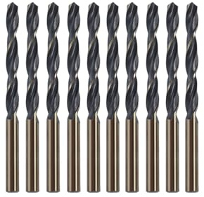 Misuyue 2.5mm M2 Cobalt HSS Drill Bits, 10pcs Twist Metal Drilling Bit Set | Carbide Drill Bit for High-Carbon Steel Copper Plastic Hard Materials, Wood Drilling Bits