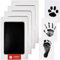 Tianher Fußabdruck Baby, 4pcs Mittelgröße Pfotenabdruck Set Hund Pfotenabdruck Set Katze Handabdruck Set Fussabdruck Set Abdruckset Hand Und Fuß Fusabdruckset Stempel Geschenke für Haustiere Schwarz