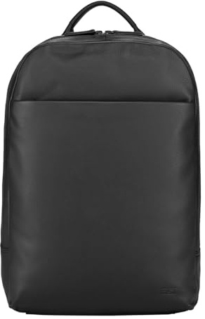Jost Leder Rucksack Laptoprucksack mit Laptopfach Tromsoe Backpack Black schwarz
