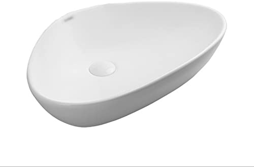 Lavandino da Appoggio per Bagno Bagno vanità lavello triangolo sopra il bancone in porcellana in ceramica da banco lavabo lavatrice for bianca