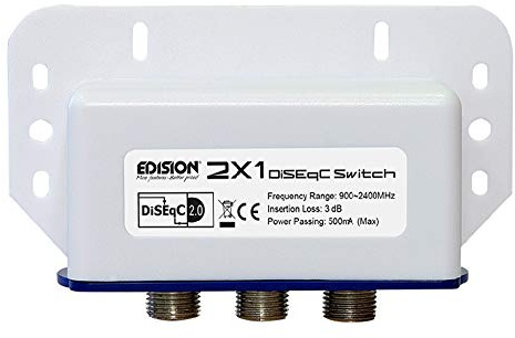 Edision DiseqC-Schalter 2/1 Wetterschutzgehäuse HDTV fähig NEU