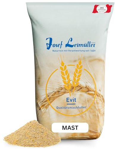 Leimüller Mastfutter Geflügel 25kg Hühnerfutter Mastgeflügel Hühner Eier | Alleinfuttermittel, AMA-Gütesiegel, 100% gentechnikfrei, für gesamte Mastperiode