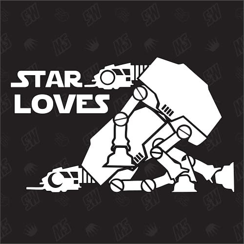 speedwerk-motorwear Star Loves - Star Wars Sticker, at-at Sex, Imperail Walker