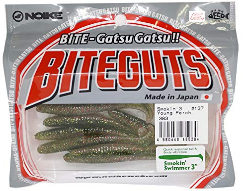 Noike Smokin Swimmer 3' 7,6cm - 9 Gummifische, Noike Farbe:Young Perch