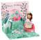 Pop UP 3D Karte Geburtstag Mini Grußkarte Prinzessin Einhorn 7,6x7,6cm