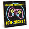 TypeStoff Holzschild mit Spruch –Zocken – im Vintage-Look mit Zitat als Geschenk und Dekoration zum Thema Gaming und Computerspiel - HS-00858