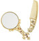 FOMIYES Handspiegel 1 Set Antik Spiegel Kamm Set Vintage Handspiegel Schminkspiegel Tragbarer Kosmetikspiegel Kamm Set für Frauen und Mädchen Golden Handspiegel Einzigartig