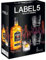 Confezione Scotch Whisky 40° Label 5 con Bicchieri