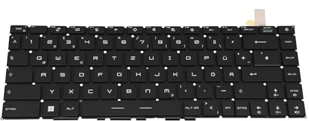 IPC-Computer MSI S1N-2EDE2M1-SA0 Original Tastatur DE (deutsch) schwarz | mit Backlight für GP66 Leopard 10UE/10UG/10UH (MS-1542), GE66 Raider 10UE/10UH (MS-1542), 11UH/UG/UE (MS-1543)