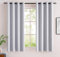 MIULEE Vorhang Kurz Fenster mit Ösen, Verdunkelungsvorhänge für Kleine Fenster, Gardinen Verdunkelung Modern Wohnzimmer Schlafzimmer, 2er Set Weicher Abdunkelnde Vorhänge, Jeder H 175 X B 140 cm
