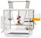 Vogelkäfig Vogelkäfig Kleine Vögel Reisekäfig Pet Home Offener Vogelkäfig for Wellensittiche Unzertrennliche 61 cm hoch, Ziervogelkäfig mit Spielzeug for Unzertrennliche Finken Parrotlet Vogelkäfig (
