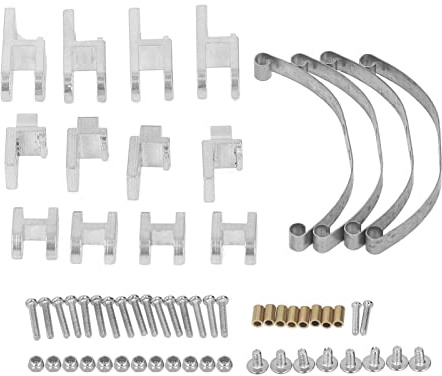 RC Stoßdämpfer Zubehör Teile, Inlcude Leaf Spring Suspension Bar für WPL B4 24 1/16 RC Auto (Silber)