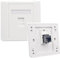 Prise réseau CAT6 Gigabit 86 x 86 mm, câble Ethernet RJ45 LAN, double pass, prise murale réseau femelle vers femelle, Faceplate Internet Straight Plug Outlet (LAN x 1)