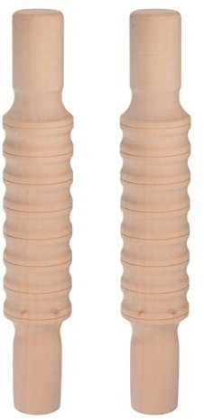 sourcing map Geprägte Nudelholz mit Muster für hausgemachtes Kekse, Gravierte Teigroller mit Streifen für DIY-Projekte