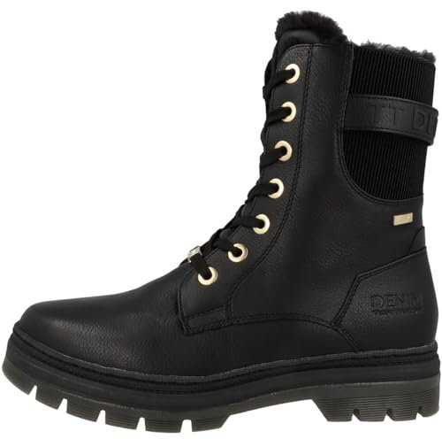 Tom Tailor Damen 4290560010 Mode-Stiefel, Black, 39 EU
