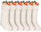 Ankis Große Weihnachtsstrümpfe, 6er-Pack, 45,7 cm, Weihnachtsstrümpfe, doppelseitig, Zopfstrick, Weihnachtsstrümpfe, personalisierbar, Burgunderrot und Creme für Familie, Weihnachtsfeier, klassische