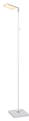 Lucide AARON - Stehlampe Mit Leselampe - LED Dim. - 1x10W 2700K/4000K - Weiß