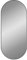 vidaXL Wandspiegel Flurspiegel Spiegel Badspiegel Hängespiegel Dekospiegel Schminkspiegel Badezimmer Garderobe Flur Schwarz 100x45cm Oval