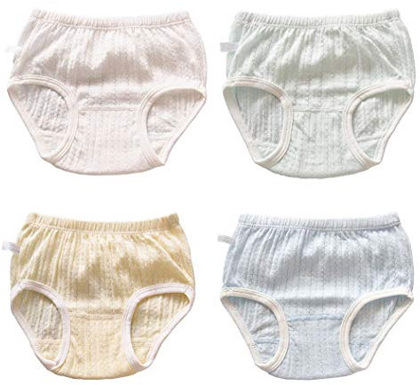 Lot de 4 sous-vêtements pour bébé en Coton pour Enfants, Culottes d'apprentissage de la propreté réutilisables pour Filles et garçons, Nourrissons de 12 à 18 Mois et de 2 à 6 Ans