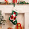 kaululu Weihnachtsstrumpf Personalisierte Nikolausstrumpf mit Namen Weihnachtssocken zum Aufhängen Weihnachtsdekoration für Weihnachtsbaum, Kamin, Kinder