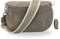 BRISE Bauchtasche Damen Wildleder AFIA Handgemachte Umhängetasche Crossbody Bag mit Ledergurt + Optionalen Breiten Gemusterten Riemen 3 Fächer Stylische Hüftltasche Made in Italy (Dunkeltaupe-3)