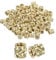 Sourcing Map Knurled Insert Nuts, 100pcs M2 x 3mm L x 3mm OD 3D Printing Brass Female Threaded Inserts Heat Set Embedment
