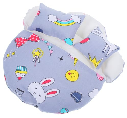 VICASKY Zubehör 1 Satz Puppenschlafsackbett puppenmöbel Puppen möbel austauschbarer Puppenschlafsack dekorativer Puppenschlafsack Jasmin Plüschpuppen Bettpuppe Ob11 das Bett Polyester Deko
