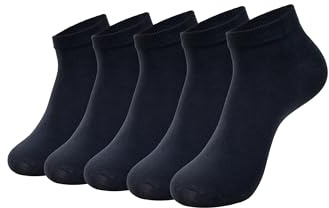 Indicode Herren INLiotta 5er Pack Sneaker Socken | 5 Paar Strümpfe für Männer Socks Black, 43/46