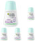 Garnier Roll-On Deo für Frauen, Deodorant mit frischem Duft und bis zu 48 Stunden Schutz vor Achselnässe und Körpergeruch, Mineral Protection 6in1 Anti-Transpirant, 1 x 50 ml (Packung mit 5)