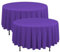 2er-Pack lila runde Tischdecken, 229 cm, Polyester, Flecken- und resistent, waschbar, Tischdecke für Hochzeit, Geburtstag, Partys, Bankett, Tischdekoration