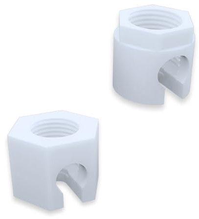 2 Dado di Ricambio per Sodastream Compatibili con Jet, Spirit, Easy, Crystal, Terra, Duo, Fizzi 1.0 & 2.0 - Accessori per Macchina del Gas, Perdite, Macchina per Acqua Frizzante, Connettore Tubo