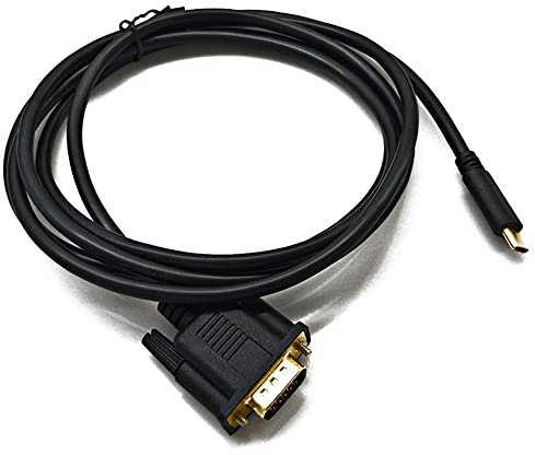 Cable USB C una VGA 5.9 Pies / 1.8M, Cable USB Type C una VGA, Adecuado para Dispositivos USB 3.1, Adecuado para, Etc.