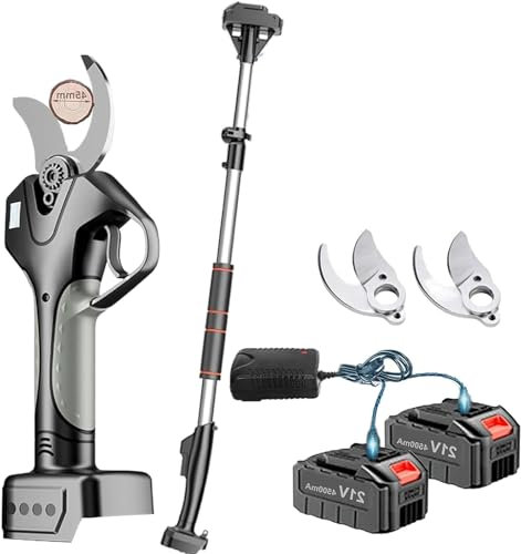 Potatore elettrico professionale a batteria, forbici elettriche da potatura da 40 mm con 2 batterie ricaricabili da 2 Ah,2 batteries