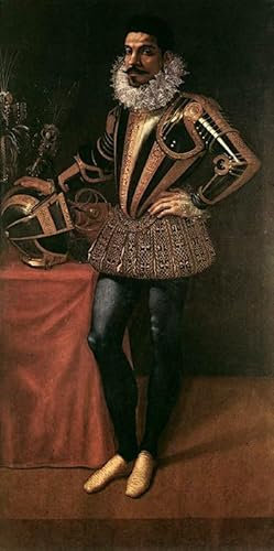 ENYLUFUT Berühmte Gemälde Leinwand Plakat Kunstwerk Dekor Porträt Von Lucio Foppa Ambrogio Figino Wandkunst Bild Druck für Heimtextilien 60x90cm