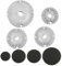 Ahhzyys Set di bruciatori per Piano Cottura,Coperchio per fornello, Set di Cappelli universali per fornelli a Gas, Set di Cappucci per bruciatore a Gas per la Maggior Parte dei fornelli a Gas