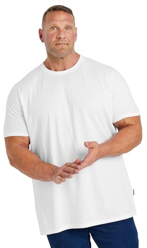 BadRhino Big & Tall Core T-Shirt - Men's - Plus Size Curve White