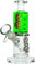Chongz 15cm Floyd Liquid Filled Waterpipe. Gold accent Chongz Logo, 14mm cone shaped bowl with lifting handle, built in stem, and glass cooling spiral, refrigerate for cooling effect. (Green)