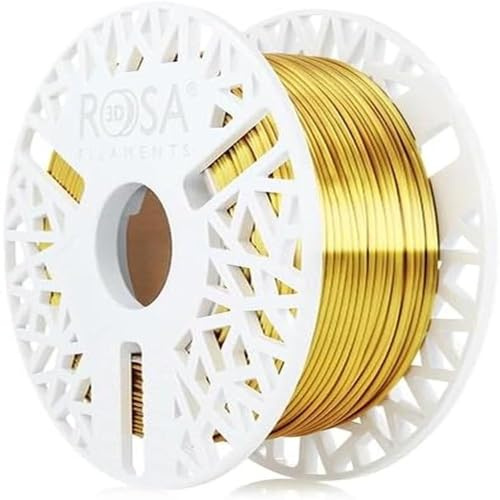 ROSA3D PLA Silk Filament 1.75 mm für 3D Drucker, Gold Spule 0,5 kg