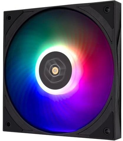 Thermalright TL-H12015B-S Ventilador CPU, 4 PIN PWM silencioso 1900 rpm, alta velocidad, 15 mm para refrigeración de CPU y vivienda, ventilador ARGB para refrigeración de PC