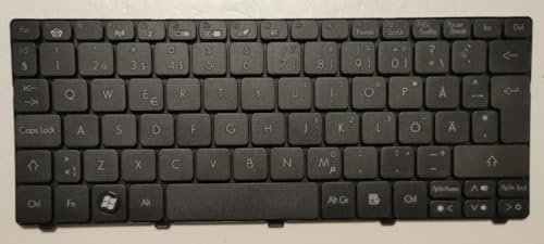 QMSOZMD Parti per Laptop Nuova Svezia for Acer Aspire One D255 D257 D260 D270 D255E 521 522 AOD257 AOD260 NoBacklight Nero Notebook Tastiera del Computer Portatile