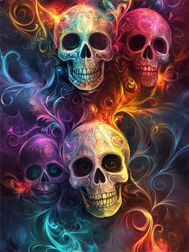 Diamond Painting Kit Adulte, DIY 5D Peinture Diamant Painting Kits Enfant, Débutant Peinture Diamant Set Complet Carrés Strass Point de Croix Art Painting pour Décoration Murale Maison 80x120cm H10270