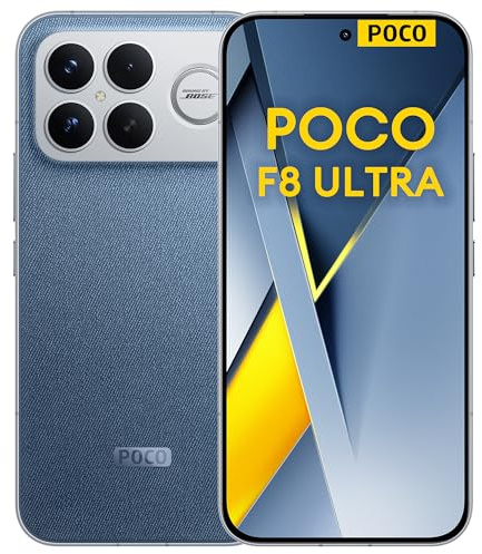 Xiaomi POCO F8 Ultra 5G Smartphone 16GB+512GB, Snapdragon® 8 Elite Gen 5, 6.9 120Hz Ultra-clear Amoled Display, 6500mAH Battery, 50MP Light Fusion 950, Denim Blue (2 Years Warranty+No In-box Charger)