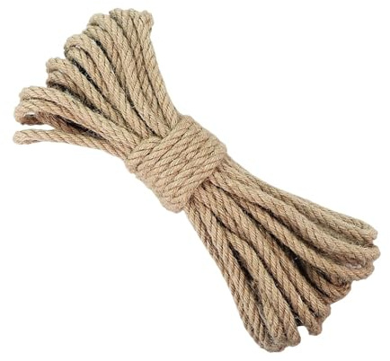 Corde de Jute for macramé 10 m x 8/10 mm - Vintage Anti-effilochage for la décoration Jardinage et Mariage Rustique pour Le Jardinage
