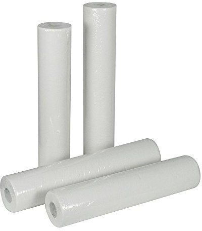 Liegen- Abdeckrollen, 50 cm, 50 m 2lagig, weiß, perforiert auf 38 cm, 1 Rolle