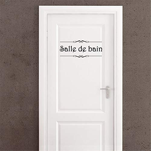 stickers muraux disney noir et blanc Porte Toilette Silhouettes Homme Et Femme Pour Toilette Wc Sticker Mural (Salle De Bain)