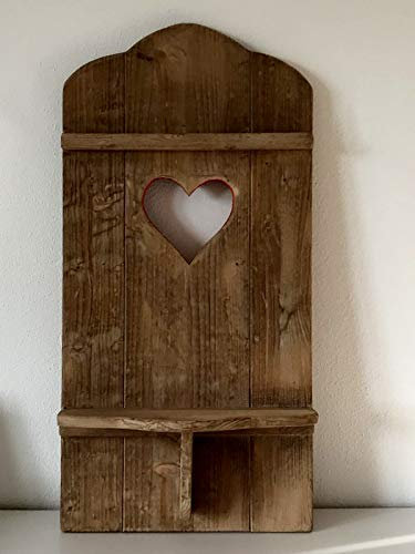 Fensterladen Almi Romantik mit Ablage aus Holz