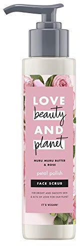 Love Beauty And Planet Muru Muru Butter & Rose Vegan Face Scrub, schützend und feuchtigkeitsspendend, 125 ml