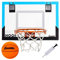 Franklin Sports Over The Door Mini Basketballkorb – Pro Hoops Indoor Mini Hoop mit Mini Basketball – Slam Dunk genehmigt, bruchfeste Rückwand – Schlafzimmer + Büro Mini Hoop + Ball – Schwarz + Blau