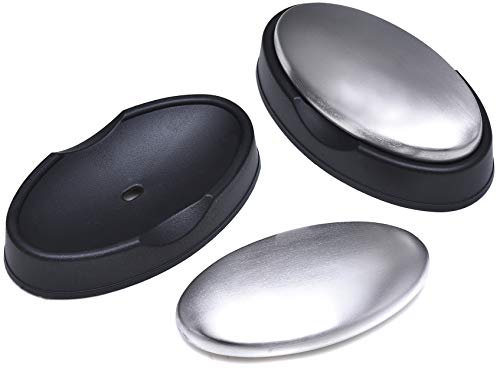 Tdock 2 Stück Edelstahl Seife Bar Magic Hand Geruchsentferner Entferner, beseitigt Gerüche wie Zwiebel, Fisch oder Knoblauch